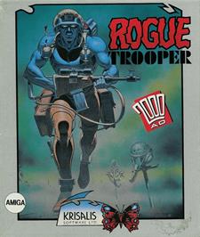 Box cover for Rogue Trooper on the Commodore Amiga.