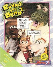 Box cover for Round The Bend! on the Commodore Amiga.