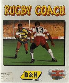 Box cover for Rugby Coach on the Commodore Amiga.