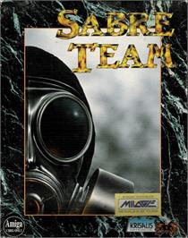 Box cover for Sabre Team on the Commodore Amiga.
