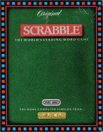 Box cover for Scrabble on the Commodore Amiga.