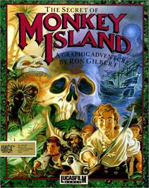 Box cover for Secret of Monkey Island on the Commodore Amiga.