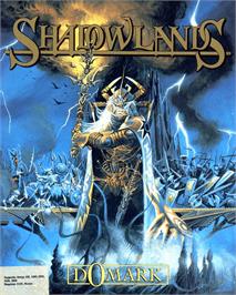Box cover for Shadowlands on the Commodore Amiga.
