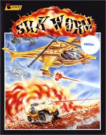 Box cover for Silkworm on the Commodore Amiga.