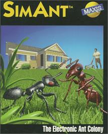 Box cover for Sim Ant: The Electronic Ant Colony on the Commodore Amiga.