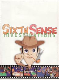 Box cover for Sixth Sense Investigations on the Commodore Amiga.