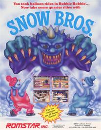 Box cover for Snow Bros. on the Commodore Amiga.