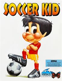 Box cover for Soccer Kid on the Commodore Amiga.