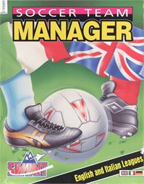 Box cover for Soccer Team Manager on the Commodore Amiga.