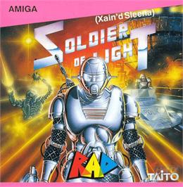 Box cover for Soldier of Light on the Commodore Amiga.