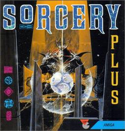 Box cover for Sorcery Plus on the Commodore Amiga.