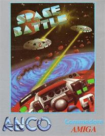 Box cover for Space Battle on the Commodore Amiga.