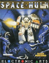 Box cover for Space Hulk on the Commodore Amiga.