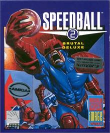 Box cover for Speedball 2: Brutal Deluxe on the Commodore Amiga.