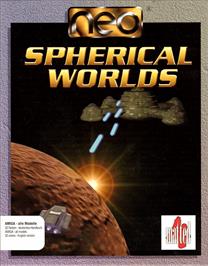 Box cover for Spherical Worlds on the Commodore Amiga.
