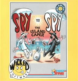 Box cover for Spy vs. Spy II: The Island Caper on the Commodore Amiga.