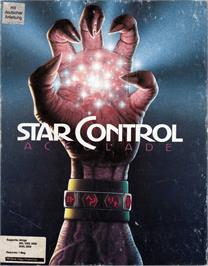 Box cover for Star Control on the Commodore Amiga.