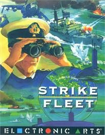 Box cover for Strike Fleet on the Commodore Amiga.