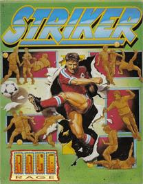 Box cover for Striker on the Commodore Amiga.