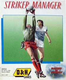Box cover for Striker Manager on the Commodore Amiga.