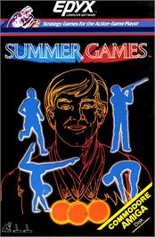 Box cover for Summer Games on the Commodore Amiga.