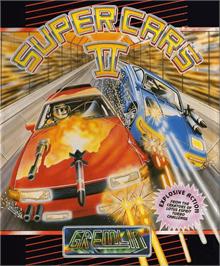 Box cover for Super Cars 2 on the Commodore Amiga.