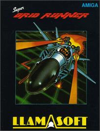 Box cover for Super Grid Runner on the Commodore Amiga.