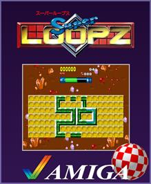 Box cover for Super Loopz on the Commodore Amiga.