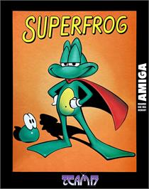 Box cover for Superfrog on the Commodore Amiga.