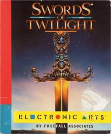 Box cover for Swords of Twilight on the Commodore Amiga.