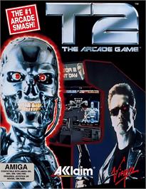 Box cover for T2 - The Arcade Game on the Commodore Amiga.