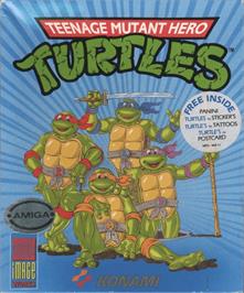 Box cover for Teenage Mutant Hero Turtles on the Commodore Amiga.