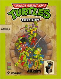 Box cover for Teenage Mutant Hero Turtles - The Coin-op! on the Commodore Amiga.