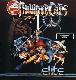 Box cover for Thunder Cats on the Commodore Amiga.