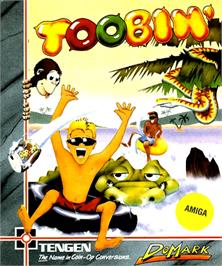 Box cover for Toobin' on the Commodore Amiga.