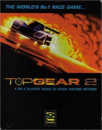 Box cover for Top Gear 2 on the Commodore Amiga.