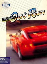 Box cover for Turbo Out Run on the Commodore Amiga.