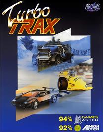 Box cover for Turbo Trax (Arcane) on the Commodore Amiga.