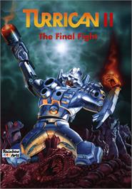 Box cover for Turrican 2 - The Final Fight on the Commodore Amiga.