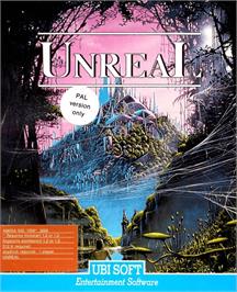 Box cover for Unreal on the Commodore Amiga.