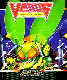Box cover for Venus the Flytrap on the Commodore Amiga.