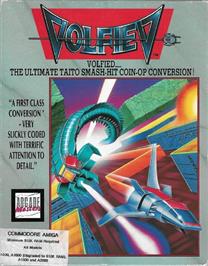Box cover for Volfied on the Commodore Amiga.