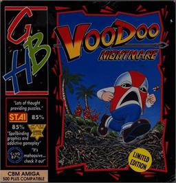 Box cover for Voodoo Nightmare on the Commodore Amiga.