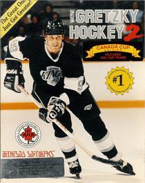 Box cover for Wayne Gretzky Hockey 2 on the Commodore Amiga.
