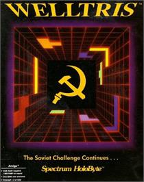 Box cover for Welltris on the Commodore Amiga.