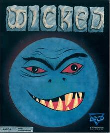 Box cover for Wicked on the Commodore Amiga.