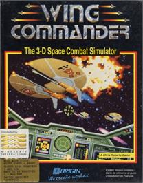 Box cover for Wing Commander on the Commodore Amiga.