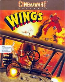 Box cover for Wings on the Commodore Amiga.