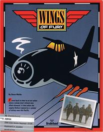 Box cover for Wings Of Fury on the Commodore Amiga.