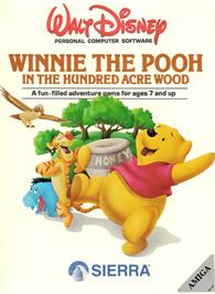 Box cover for Winnie the Pooh in the Hundred Acre Wood on the Commodore Amiga.